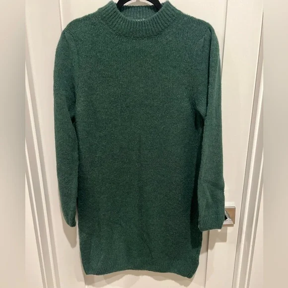 Nation LTD womens Shane Alpaca & Wool-Blend Sweaterdress, Green size M - Picture 4 of 6